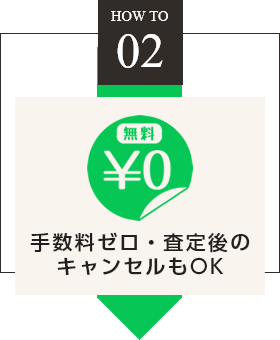 point02 査定後のキャンセルOK